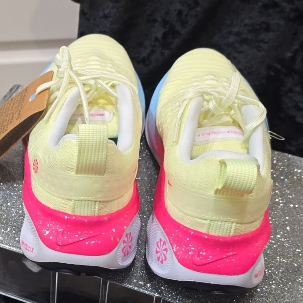 Nike InfinityRN 4 Sneaker- Barely Volt/Aquarius Blue/White Obsidian - Picture 11 of 12